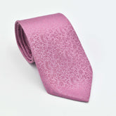 PINK PAISLEY SELF PRINTED TIE